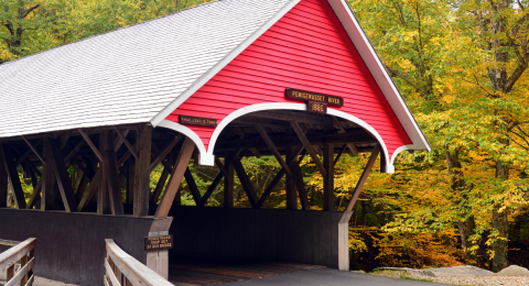 red covered bridge