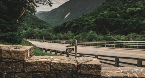 highway through mountain